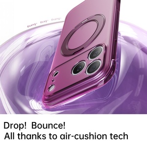 Funda Magnética Translúcida Mate para iPhone 18 17 Pro Max con Protección de 360 Grados °   Soporte de Anillo con Cubierta Antigolpes de Cuatro Esquinas - Product Image 4