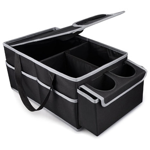 Car <strong>Accessories</strong> Collapsible Car Backseat Organizer With Handles &amp; Cup Holders - Product Image 1