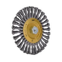 Brosse à fil en acier inoxydable torsadée pour polissage industriel Sali M10 M14, brosse à coupe pour perceuse, épaisseur 0,35/0,5/0,8 mm, sans fil, électrique