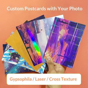 Tarjetas Postales Personalizables con Diseño de Estrellas, Impresión Offset con Estampado en Caliente Perlado, Invitación Cuadrada Pequeña <span class=keywords><strong>para</strong></span> DIY - Product Image 5