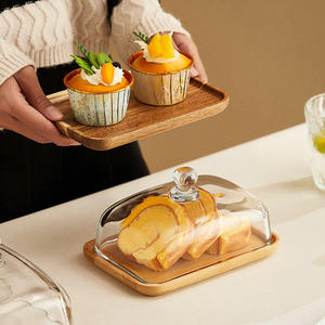 Bán buôn thiết kế mới Glass Dome pho mát tráng miệng bánh Glass bìa với cơ sở cho nhà bếp - Product Image 5