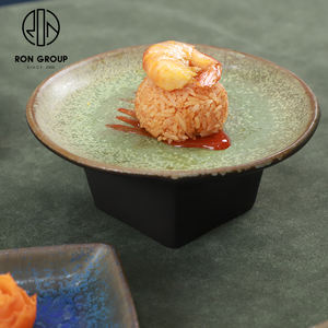 Plato de soporte Irregular de cerámica de 6,75 pulgadas de alta calidad de diseño exquisito para delicias o frutas que sirven juegos de platos de restaurante - Product Image 6