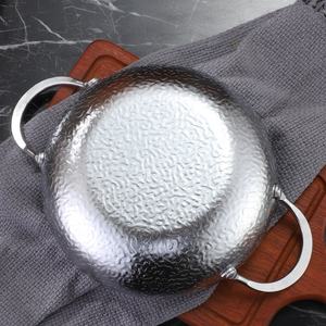 Olla seca de ramen coreano para cocinar en el hogar, olla de acero inoxidable, platos para aperitivos, Mango para sartén Kimchi, olla para mariscos de triple capa - Product Image 4