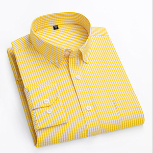 <span class=keywords><strong>Camisa</strong></span> de <span class=keywords><strong>manga</strong></span> <span class=keywords><strong>larga</strong></span> ajustada para hombre 2025, estilo urbano versátil para jóvenes, ropa informal de uso diario, temporada de verano tejida <span class=keywords><strong>a</strong></span> <span class=keywords><strong>cuadros</strong></span> pequeños - Product Image 4