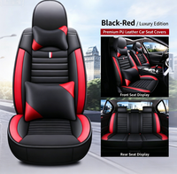 Housses de siège auto YMSD en PU compatibles airbag, lot de 3 pièces, imperméables, résistantes à l'usure, toutes saisons, design minimaliste, découpes pré-établies