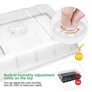 Couvercle Plateau Plateau Inférieur <span class=keywords><strong>Semis</strong></span> Propagateur Kit De Semences De Ferme Pots de Culture D'herbe Profonde racine de démarrage des semences plateaux 4 pouces pots <span class=keywords><strong>en</strong></span> <span class=keywords><strong>plastique</strong></span> - Product Image 4