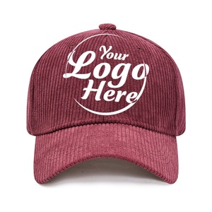 Gorra de Béisbol Unisex Personalizada de Pana, Estilo Vintage, Color Sólido, 5 Paneles, Ajustable, Deportiva, para Viajes al Aire Libre - Product Image 1
