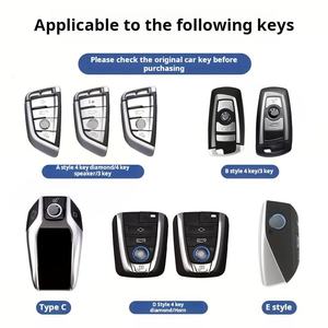 Coque de protection pour clé de voiture en alliage pour BMW X1 X3 X4 X5 X6 F15 F16 F48 G30 G38 525 540 740 Séries 1 2 5 7 - Product Image 2