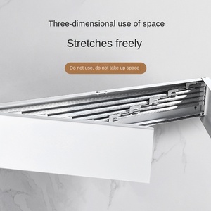 Eco-Friendly Modern Hidden Bathroom Towel Rack Multifunctional Folding <b>Clothes</b> Rack Bathroom Hardware Pendant Cross-Border Wall - Product Image 3