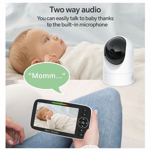 Caméra de surveillance pour bébé 5 pouces 720P avec HD à prix avantageux - Product Image 6
