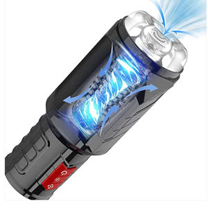 Masseur vibrant pour hommes Airplane Cup avec sensation de toucher réel, étanche, produit sexuel pour adultes - Product Image 1