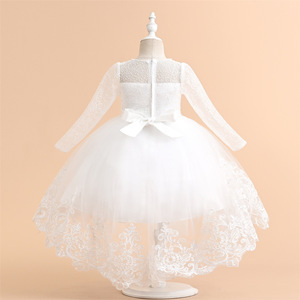 Vestito da festa per bambini di compleanno del 7 ° compleanno della ragazza dei bambini del merletto di estate di vendita calda - Product Image 5