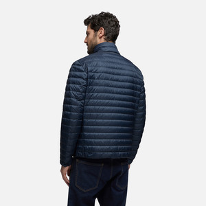 Derek, chaqueta acolchada Reversible informal para hombre, cuello levantado, cierre de cremallera, a prueba de viento, tela recubierta transpirable, decoración de plumas - Product Image 4