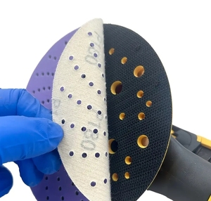Disque de ponçage céramique violet de 6 pouces personnalisé OEM 150mm divers grains dureté moyenne pour papier de verre automobile pour métal et bois - Product Image 5