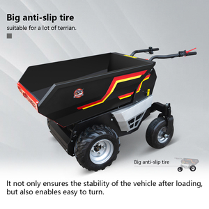 Dorite CE Approved Hydraulique 500kg Charge Batterie Moteur Brouette 4 Roues Camion Électrique Mini Dumper Brouette Électrique - Product Image 6