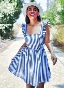 Nouvelle <span class=keywords><strong>robe</strong></span> <span class=keywords><strong>d</strong></span>'été pour femmes sans manches Mini <span class=keywords><strong>robe</strong></span> <span class=keywords><strong>d</strong></span>écontractée pour soirée Soirée à la mode Taille haute en coton Mini robes courtes - Product Image 6