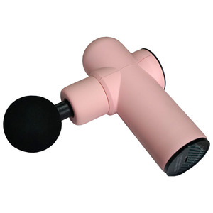 Mini pistolet de massage rose portable, 12 niveaux de vitesse, moteur sans balais, rechargeable par USB, 4 têtes de massage, pour le voyage et le fitness - Product Image 2