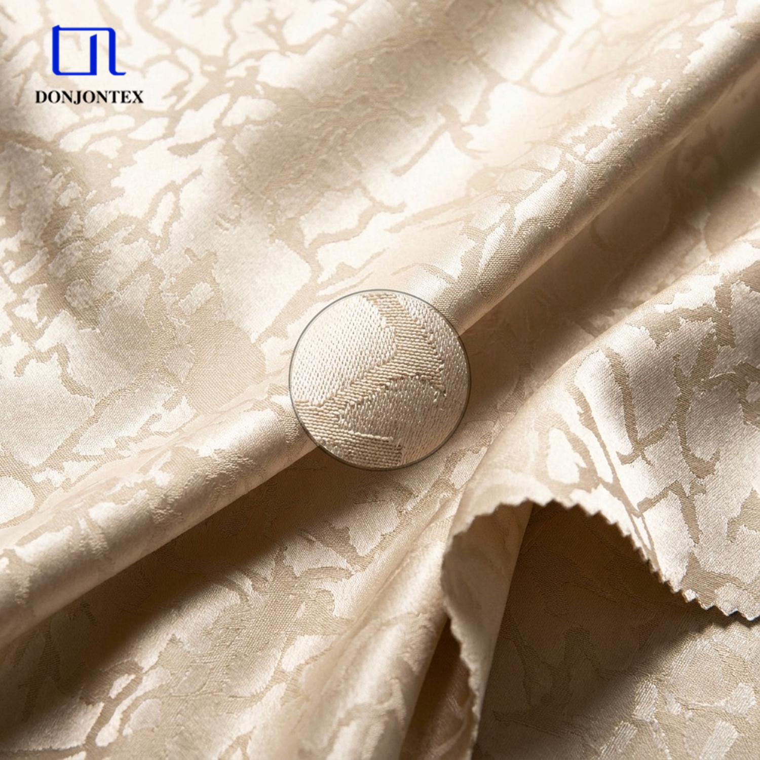 Wholesale 40%Viscose 60%Polyester Random Texture Large Jacquard Fabrics For Girls' Popular Dress Garment