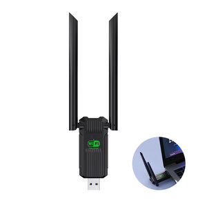 Mini 2.4G/5G tốc độ cao Nic adapter không dây Gigabit 5G Wifi Mạng băng tần kép tóc Receiver 20dBm tăng cao băng tần kép - Product Image 3