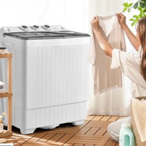 Lavadora de Doble Tambor de Acero Inoxidable Eléctrica Semiautomática de Carga Superior Ajustable con Interfaz en Inglés para Uso Doméstico - ¡Gran Oferta! - Product Image 2