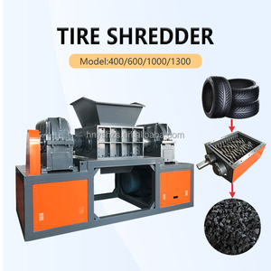 Trituradora Automática de Doble Eje Modelo 600 con Motor para Reciclaje de Neumáticos y Trituración de Caucho de Alta Eficiencia - Product Image 1
