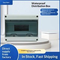 Boîtier de distribution extérieur en plastique étanche IP65 à 12 modules HT-12 pour disjoncteurs, montage en saillie