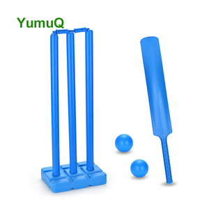 YumuQ Set da Cricket da Spiaggia per Bambini con Logo Personalizzato, Palline in PVC Rigido, Mazza, Pali e Borsa per il Trasporto - Product Image 2