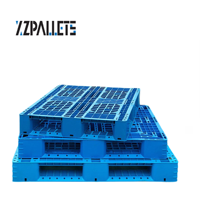 Palette en plastique industrielle robuste et peu coûteuse, empilable, 1100x1100, pour entrepôt, stockage, étagère simple