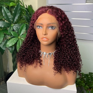 SDD <b>Pixie</b> Curly 360 Lace <b>Wig</b> Super Double Drawn Vietnam 100% Human Hair Luxury <b>Wig</b> - Product Image 5