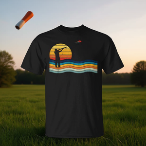 Camiseta Retro de Tiro al Blanco con Diseño de Atardecer para Entusiastas de Deportes de Caza con Escopeta - Product Image 3