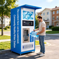 Distributeur automatique d'eau RO  Système d'eau pure avec paiement par carte et pièces Machines de traitement de l'eau