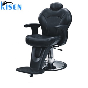 KISEN negro de buena calidad sillas de barbero peluquería Vintage salón equipo - Product Image 6