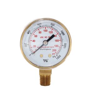 50mm Basınçlı Gaz Basınç Göstergesi <span class=keywords><strong>6</strong></span> <span class=keywords><strong>MPa</strong></span> Arka Bağlantılı Siyah Gövdeli - Product Image 3