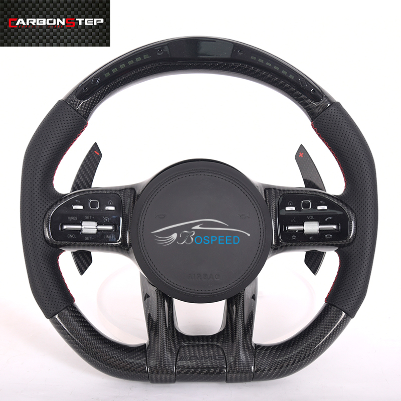 Рулевое колесо для Mercedes Benz AMG C CLASS W204 C63 W212 W218 W207 W172 S, рулевое колесо из углеродного волокна