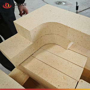 KERUI Free Design Alta calidad 1770C Ladrillos de esquina refractarios resistentes al fuego de alta alúmina del incinerador de residuos - Product Image 6