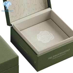 Custom Logo Luxury Double Paper Jewelry Rose Engagement Wedding Earring Packaging <b>Ring</b> <b>Box</b> - Product Image 3