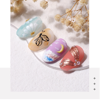 HS Nail Art 8g Gel Peinture 3D en Relief, Gel UV/LED Noir Sans Résidu, Gel de Modelage Plâtre/Gypse, Logo Personnalisé