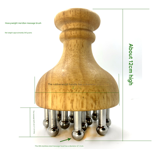 Peine Gua Sha de Acero Inoxidable 304 con Puntas Gruesas para Masaje Abdominal, Masaje de Meridianos y Alivio del Dolor - Product Image 6