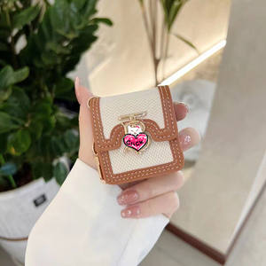 เคสหูฟังดีไซเนอร์สำหรับ Apple airpods Pro 2เคสสไตล์หรูหราสำหรับ Gen2 <span class=keywords><strong>Gen3</strong></span>เคสหนัง PU - Product Image 3