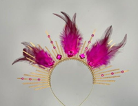 4/6 Plumes de coq rose éclatantes pour l'artisanat, le bricolage, la pêche à la mouche, les boucles d'oreilles, les attrape-rêves, les accessoires de carnaval