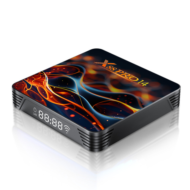 Latest X88 Pro Android 14 TV Box Colorful RK3518 Quad Core 8K 2GB 16GB Smart Media Player 16GB RAM WiFi 6 Internet TV BOX