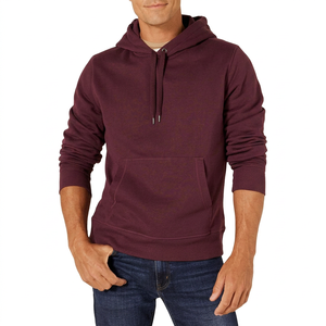 Sudadera con Capucha para Hombre, Color Sólido, Corte Regular, Tejido de Algodón, Informal, para Otoño, con Bolsillos - Product Image 1