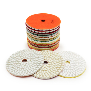 Tampon de polissage diamanté flexible Premium Sunflower pour le travail de la pierre W1 W2 W3, pour le polissage du granit et du marbre à l'eau - Product Image 2
