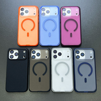 Coque de téléphone antidérapante texturée avec panneau arrière pour iPhone 18 Pro Max, coque magnétique antichoc pour iPhone 18, 17, 16, 15 Pro Max