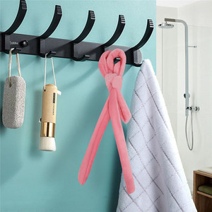 Attaches pour cheveux pour femmes, nœud en tissu, multifonction, décontracté, rose, bleu, blanc, imprimé léopard - Product Image 3