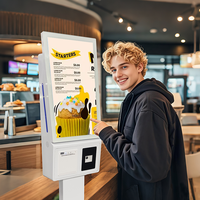 Terminal de paiement tactile 23 pouces avec système Android/Windows et imprimante 80 mm pour commande automatique en café-restaurant (en stock)