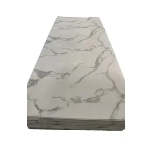 Custom Style Fireproof Authentic Manufacturer Uv Board Wall Material 4x8 Pvc Marble Sheet For Home