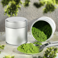 Boîte hermétique de thé vert matcha en poudre, fraîcheur garantie, thé instantané