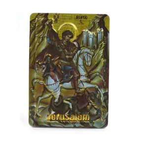 Orthodox Gift Tourist Souvenir Greek Russian St George Icon Magnet 3D Fridge Magnet