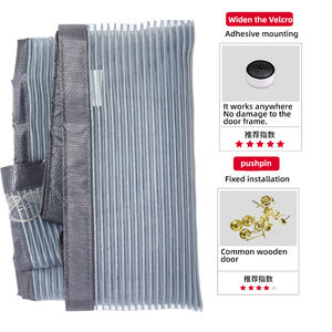 <span class=keywords><strong>Rideau</strong></span> de porte automatique à fermeture automatique noir magnétique de tailles multiples <span class=keywords><strong>sur</strong></span> <span class=keywords><strong>mesure</strong></span> <span class=keywords><strong>moustiquaire</strong></span> mains libres en nylon à prix économique - Product Image 4